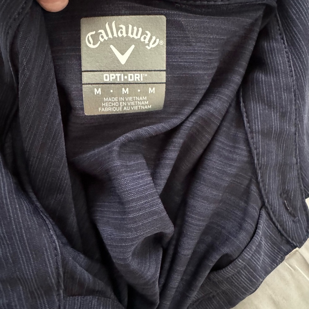 Men’s Callaway Golf Polo Shirt Pattern Logo Opti-dri Stretch Size M - Picture 5 of 5